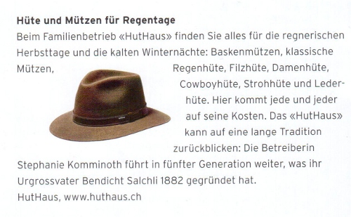 HutHaus.ch im Magazin 50 plus