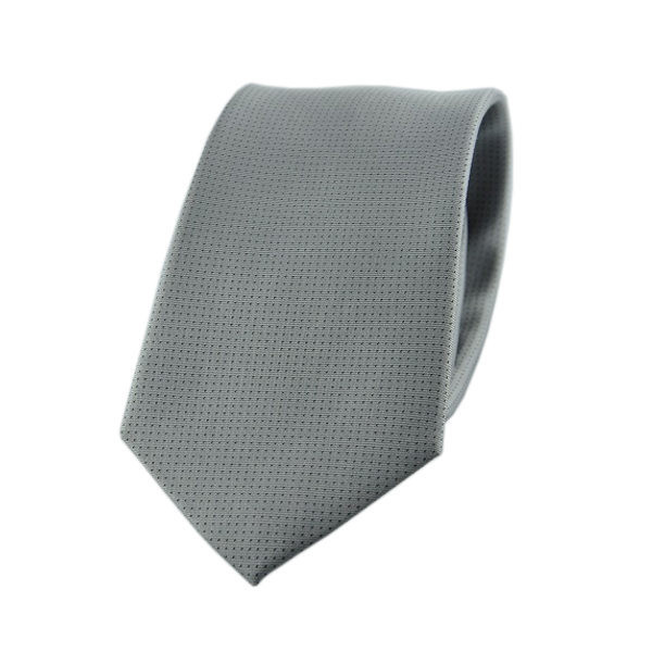 Krawatte gepunktet silber