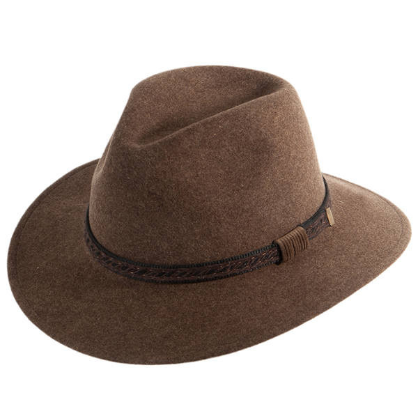 Outdoor-Hut "Ranger" mit breiter, leicht abfallender Krempe und schmalem Hutband aus Stoff