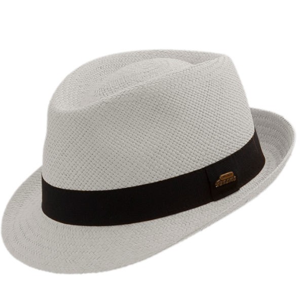 Naturefarbener Panama Trilby