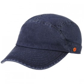 Hochwertige 5-Panel Baseballmütze aus Outdoor-Stoff mit UV-Schutz 50+. Farbe Marine.