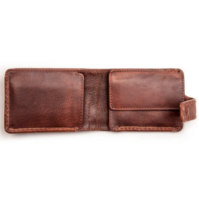 Innenseite des Saddle Portemonnaies mit Münzfach und Einschubfach