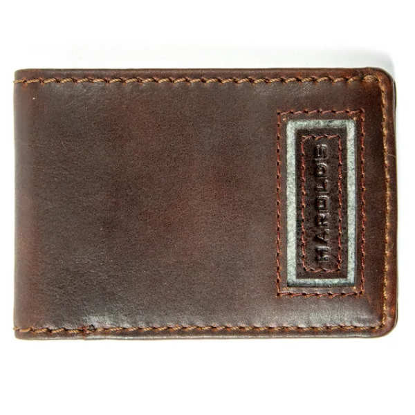 Braunes Mini-Portemonnaie Aberdeen aus Rindsleder