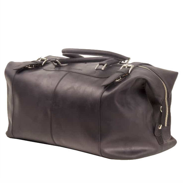 Toro Reisetasche aus hellbraunem Leder. Mit Handgriffen, ohne Schultergurt.