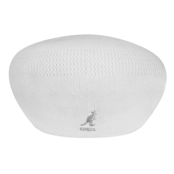 Rückseite der Kangol Tropic 504 Ventair Mütze für den Sommer in Weiss