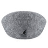 Kangol Wool 504 Schiebermütze in der Farbe Flannel (Hellgrau) von hinten