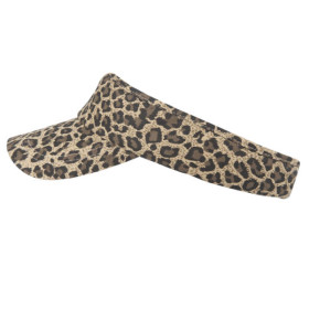 "Neptune" Visor aus Baumwolle in der Farbe Camel (Leopard)