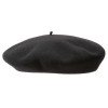 Klassisches Béret basque für Herren in Schwarz