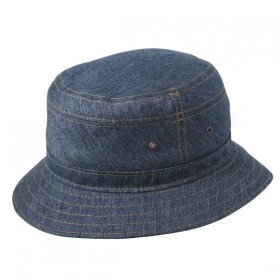 Eco-Natur Sommerhut mit UV-Schutz 80, aus Hanffasern, in Jeansblau