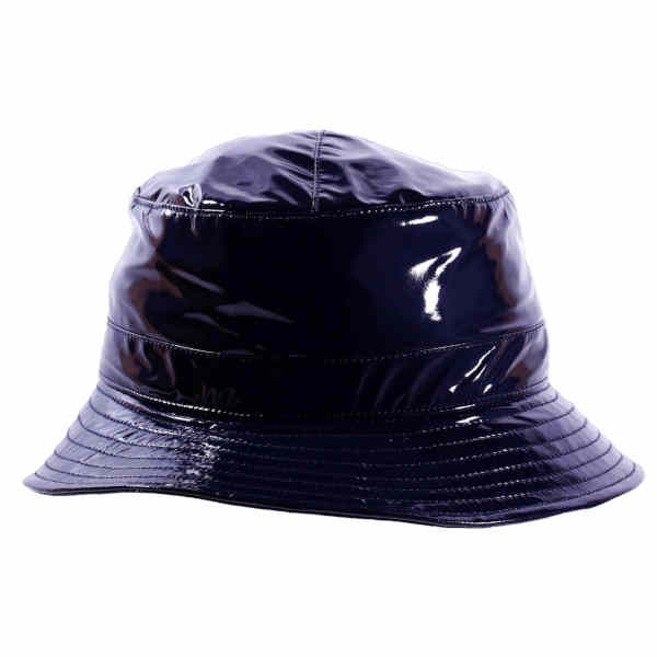 Bucket Regenhut aus Polyester. Farbe Nachtblau.