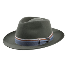 Bogart-Herrenhut aus Velours Haarfilz, Farbe: Kaperngrün