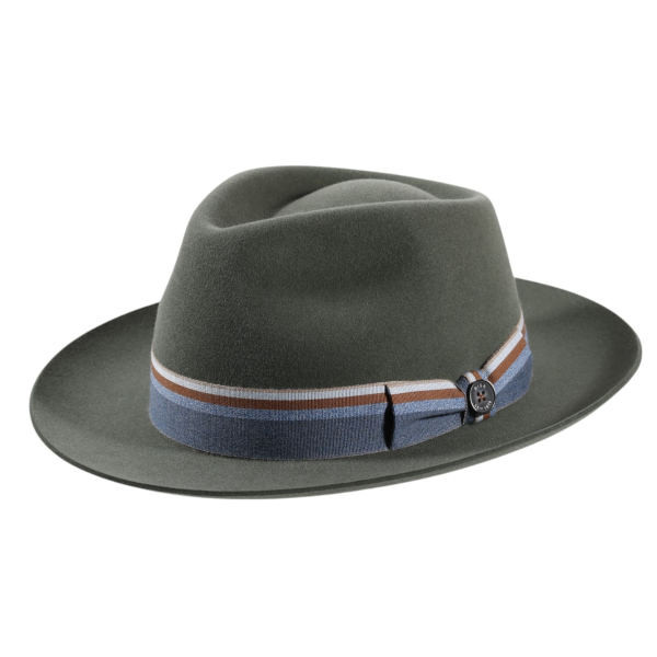 Bogart-Herrenhut aus Velours Haarfilz, Farbe: Marine