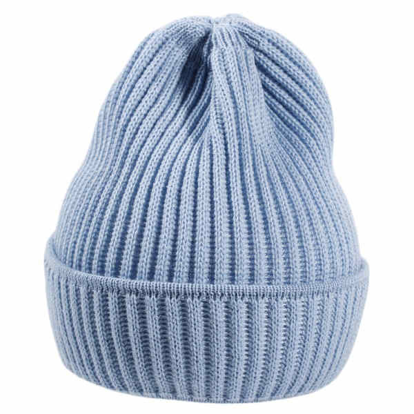 Umschlagmütze aus Merinowolle in Bordeaux