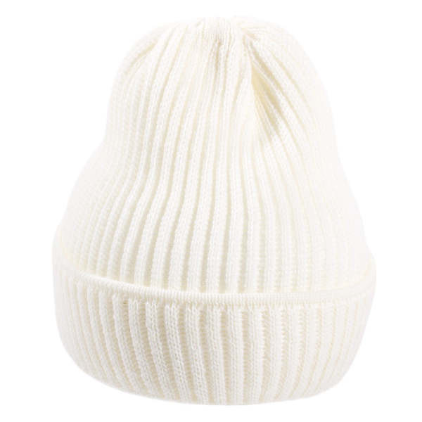 Umschlagmütze aus Merinowolle in Bordeaux