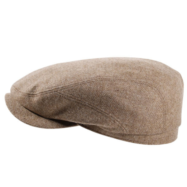 Schiebermütze aus Merinowolle in der Farbe Anthrazit