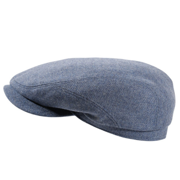 Schiebermütze aus Merinowolle in der Farbe Anthrazit