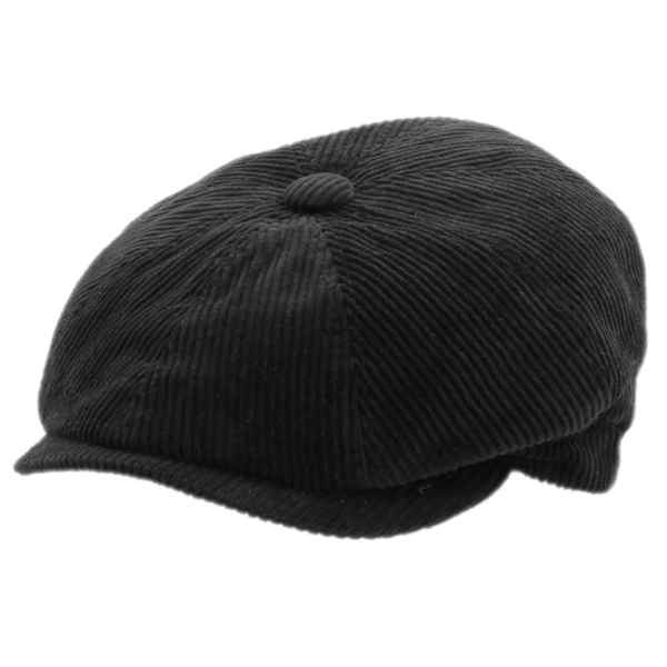 Schiebermütze im 20ies Stil aus blauem Cord-Stoff