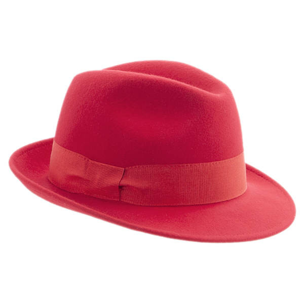 Damenhut mit hinten nach oben geschwungener Krempe. Farbe: Beige