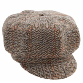 Damen-Ballonmütze aus Harris Tweed