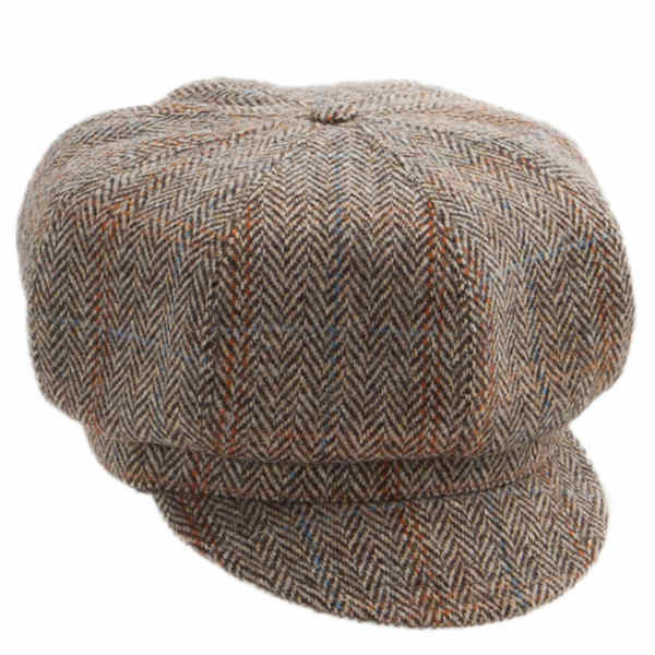 Damen-Ballonmütze aus Harris Tweed