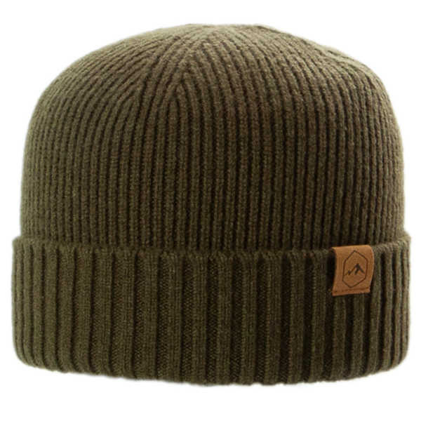 Umschlagmütze aus Merinowolle in der Farbe Jeans