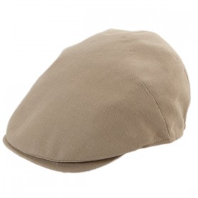 Beiges Eco-Nature Cap aus Hanf mit UV-Schutz 80