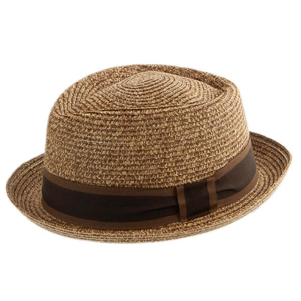 Pork Pie Strohhut "Puerto Pilon" in der Farbe Braun