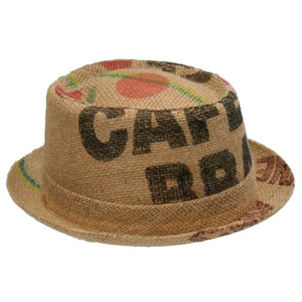 Sommerhut "Coffee" aus original Kaffeesäcken gefertigt