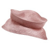 Damenhut aus glanzvollem Sisal-Stroh. Kann flach zusammengefaltet werden. Farbe: Mauve