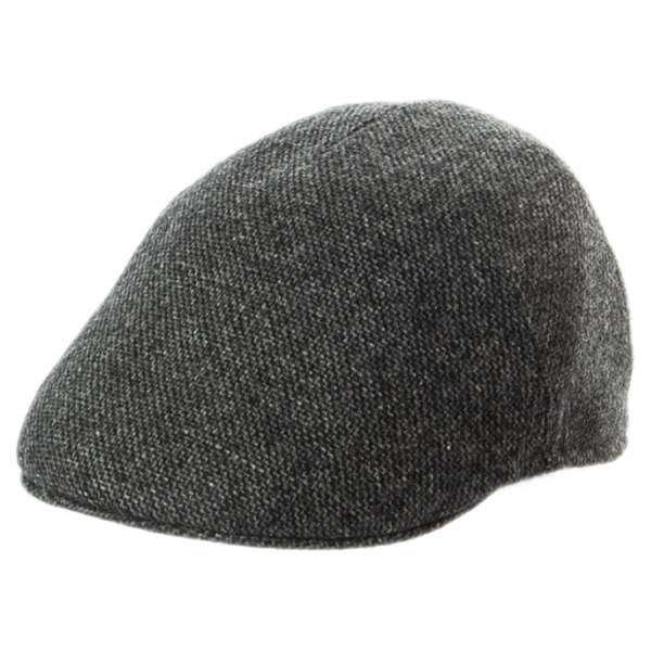 Einteilige Schiebermütze aus Wolle in Farbe Anthrazit