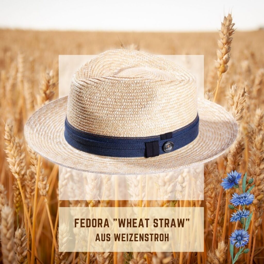 Fedora Wheat Straw Strohhut